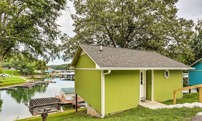 Winchester Cabin | NEW! Lakefront Escape w/ Deck & Boat Dock/Slip!