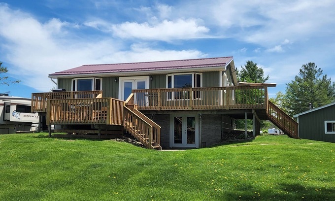 Front of Yonge House | New Listing - 4 season Lakefront Home on Graham Lake Mallorytown