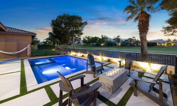 Indio House | NEW LISTING! CASA INDIO - Golf Desert Oasis w/Pool/Spa, Fire Pit, BBQ & Hammock