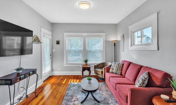 New Albany House | NEW LISTING! Charming 2BR Hot Tub Getaway