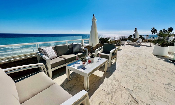Casares del Mar Apartment | New Listing, Unique apartment beachfront. Large terrace to the sea