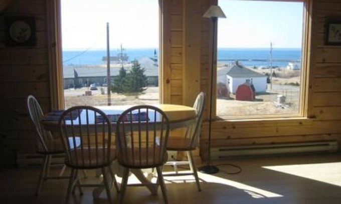 L'Ardoise West House | New Log Home with Gorgeous Ocean View in Historic Acadian Village