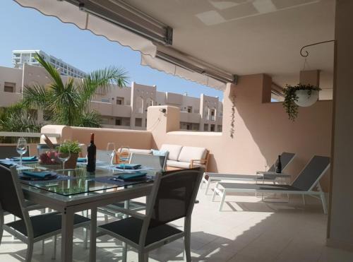 Playa Paraiso Apartment | NEW ! Luxury Apartment, 32 m2 Terrace in the Sun, Pool View