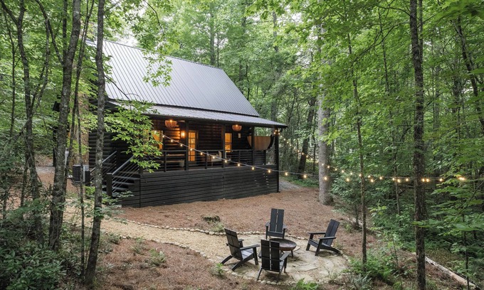Blue Ridge Cabin | NEW Luxury Cabin w/Hot Tub + Fire Pit, 18 Min to DT BR