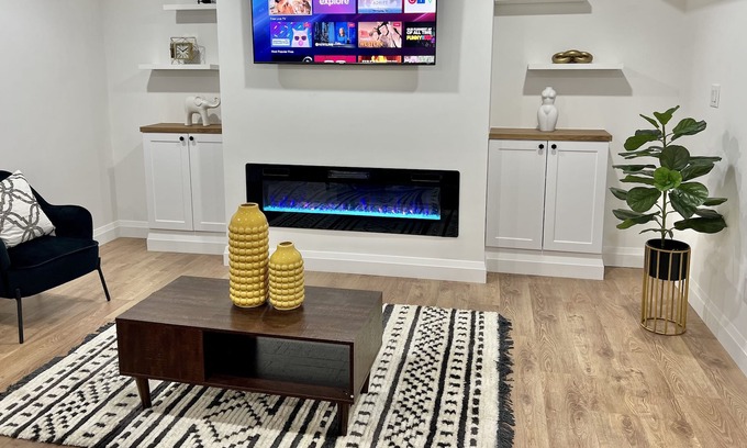 Ancaster House | New luxury guest suite in Ancaster with fireplace, rain shower & heated floors