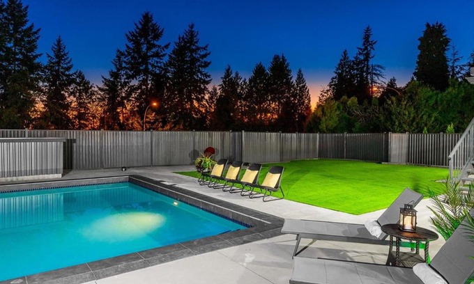 West Vancouver House | New Luxury Large Modern Home with Pool & Views