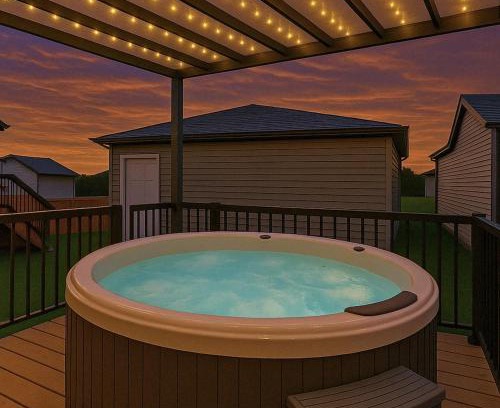 Southwest Edmonton Apartment | NEW-Luxury Retreat-Hot Tub-King Bed-AC-EV Charger