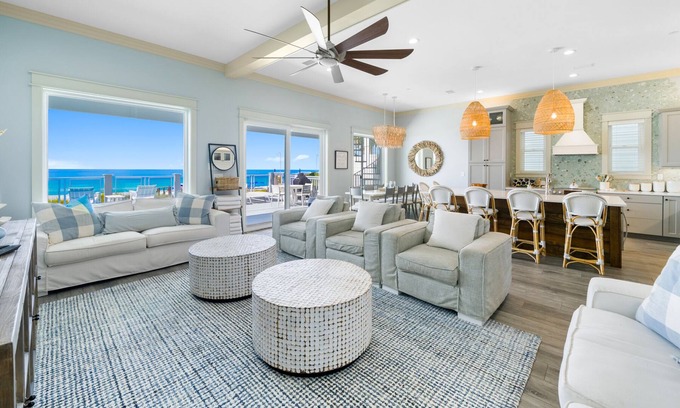 Bel Air House | New. Magnificent, Gulf Front Home. Beach Blessing! 7Br, Pool, sleeps 22