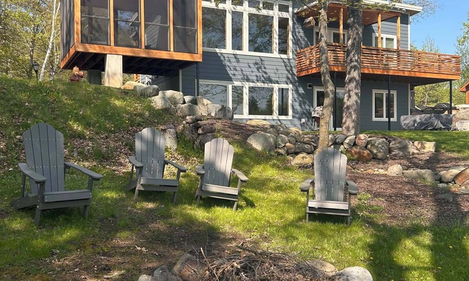 Balsam Lake House | New Modern Lake House at Balsam Lake