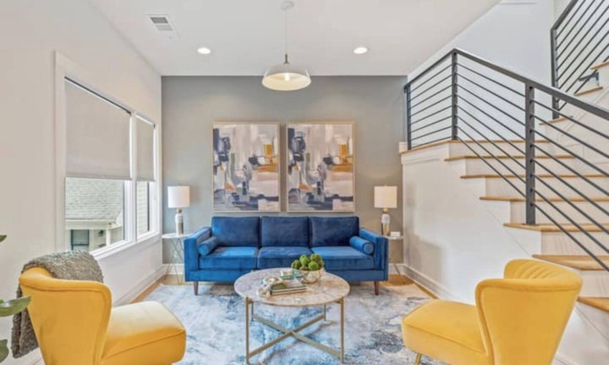 Old Fourth Ward House | New Modern Town-Home with Rooftop/City Views