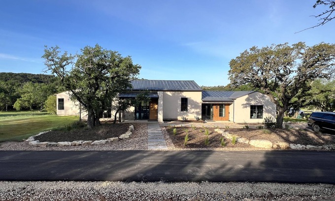 Johnson City Resort | New Ranch home~ in Johnson City, TX Hill Country Rustic Modern Hacienda