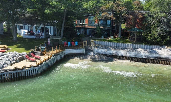 East Tawas Apartment | New! Schmidt's Cove - Incredible Private Lakefront Studio Apartment on Lake Huron!