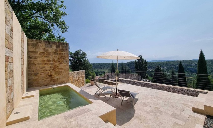 Les Assions House | NEW Superb Mas overlooking the Gorges du Chassezac.