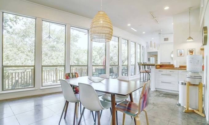 Granbury House | NEW! The Agave House - A Waterfront Mid-Century Modern Getaway!