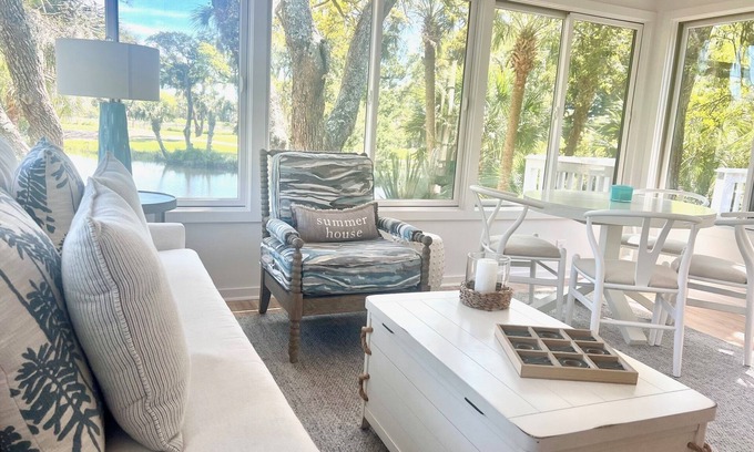 Sealoft Villas Cottage | New to Market. Golf & pond views. Refined beach cottage.