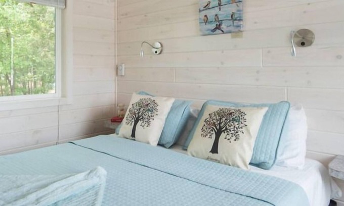 Steele Creek Cabin | New Waterfront Cabin on the Large Sundeck #20 by RedAwning