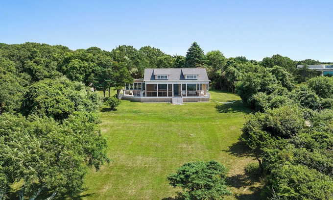 Vineyard Haven House | New Waterfront Home, Secluded on Private Road w Pvt Beach, only 10min to town