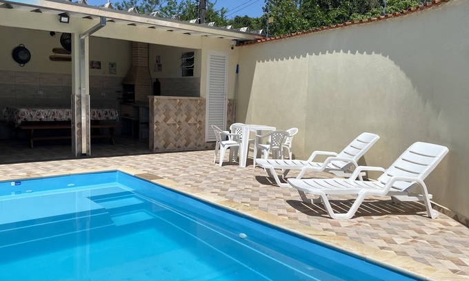 Maranduba House | New yellow house.- House 200 meters from Maranduba beach