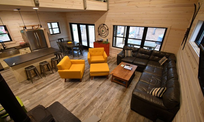 Thompsonville Cabin | Newer home within walking distance of Crystal Mountain Resort - EV car charger