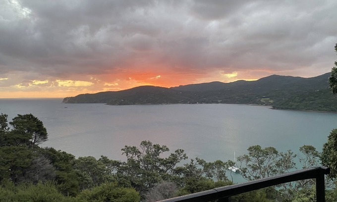 Tryphena House | Newly built 2 bedroom house with views and swimming beach 5 mins away