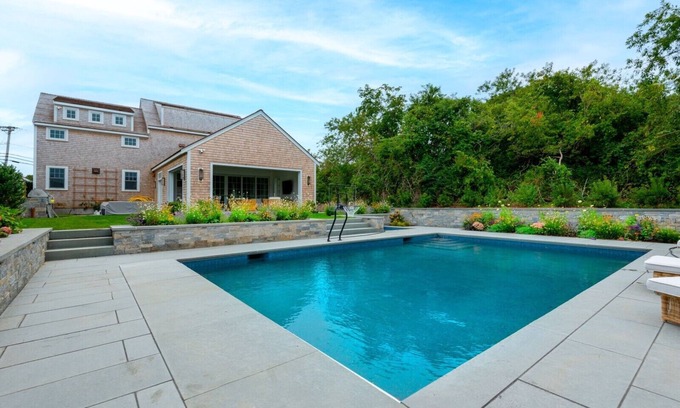Nantucket Town House | Newly built 5BR house w/Cabana, pool and big yard-walk to town, bike to beach!