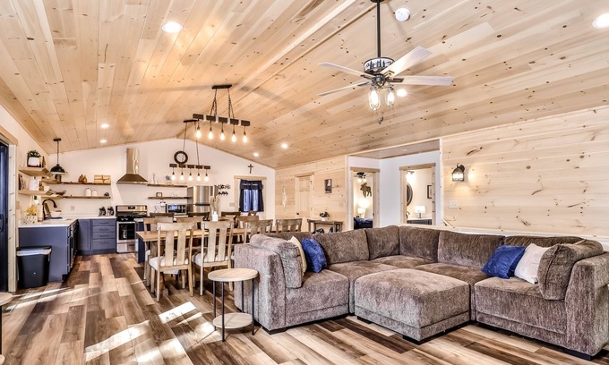 Star Lake House | Newly built wilderness retreat with a balcony, grill, firepit, game room, and AC
