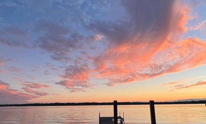 Cayuga House | Newly remodeled Cayuga Cottage with private dock on the sunset bay.