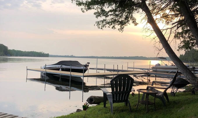 Remer Cabin | Newly remodeled lakeside cabin at Balsam Bay Resort on Big Sand Lake.