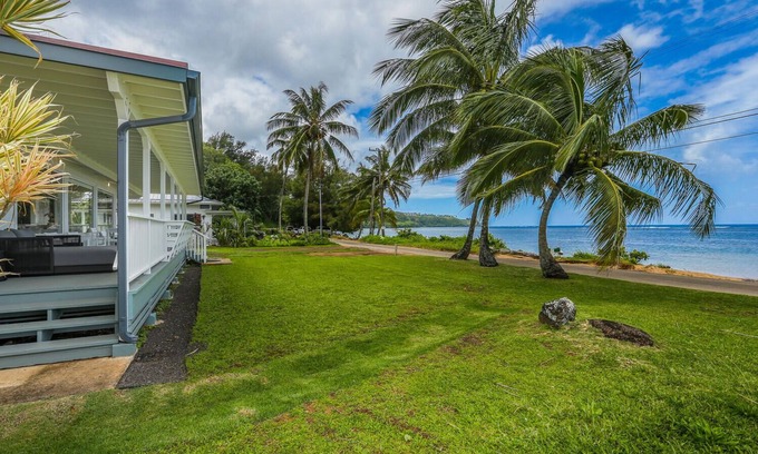 Kilauea House | Newly renovated beachfront paradise steps away from the tranquil shores of Anini Beach!