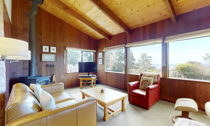 Sea Ranch House | Newly Renovated Home with Ocean Views, Private Hot Tub - One Dog OK