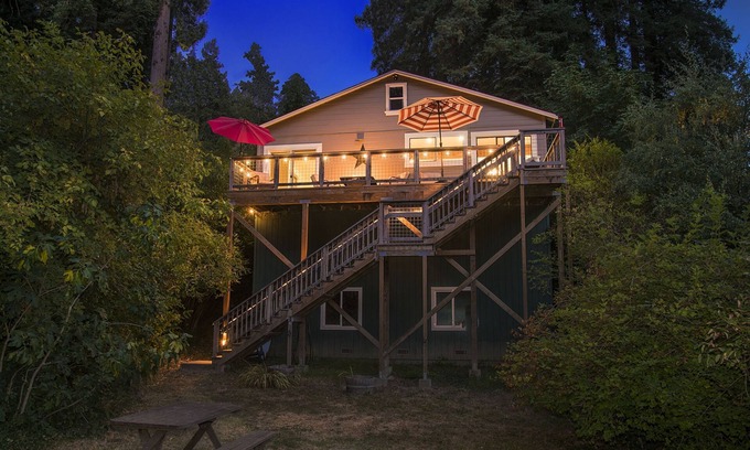 Guerneville House | Newly Renovated Riverfront Home Available Monthly