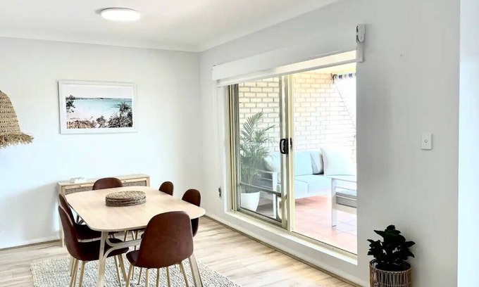Gosford Apartment | Newly renovated top floor apartment with beautiful views and a pool to enjoy.