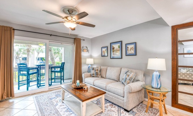 Crescent Beach Condo | Newly Updated, 2 Heated Pools, Ocean View, Private Balcony, Basketball, Tennis, $300 in Free Tickets