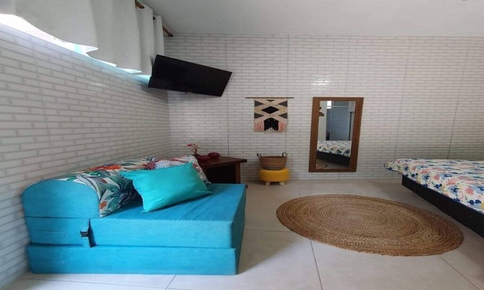 Praia da Fortaleza Condo | Next to lush nature, suite with TV, kitchen, wifi, barbecue, and garage