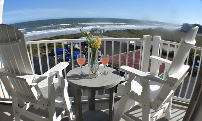 North Topsail Beach Condo | Nice 2 bdrm Beachfront condo with the best views, 2 pools, AC, sports court plus