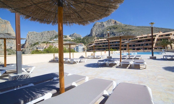 Pueblo Mascarat Apartment | Nice apartment for 4 people with WIFI, pool, A/C, TV, terrace and parking