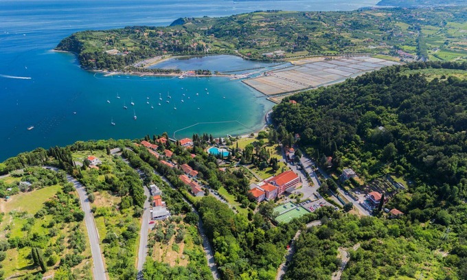 Strunjan Apartment | Nice apartment with pool, WIFI, A/C, TV, terrace, pets allowed, panoramic view and parking