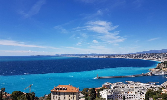 Lazaret Condo | NICE MOST AMAZING SEA + MOUNTAIN VIEWS ,2 A/C BEDROOMS,GARAGE FOR EV,3TERRACES