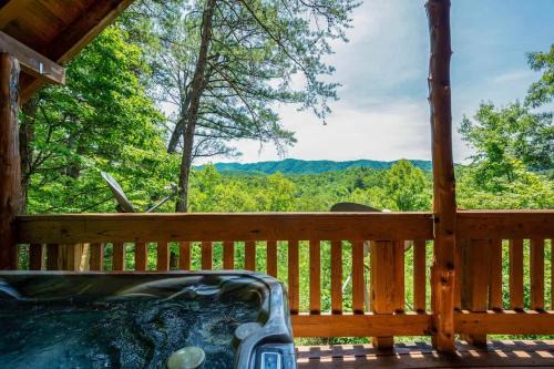 Sevierville House | Nice View Log Cabin Fireplace Hot Tub Pool Table