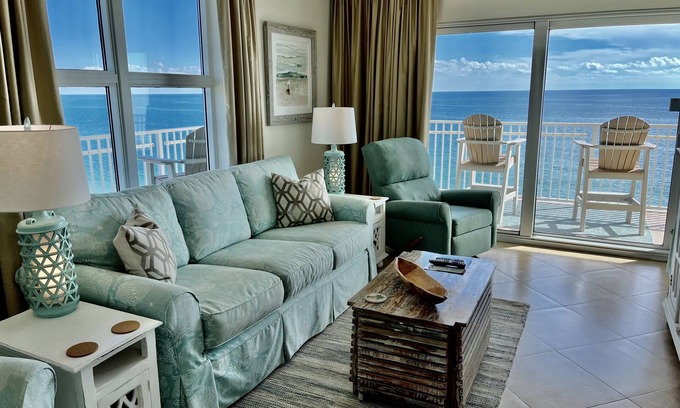 Gulf Shores Condo | No Host Fees, Beachfront, E Corner Unit On The 10th Floor w/Wrap Around Balcony