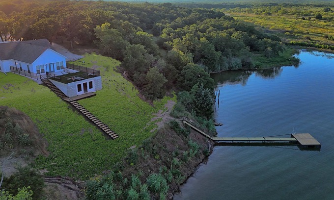 Nocona House | Nocona Lakefront with 40 private acres, beds for 8, newly constructed in 2024!