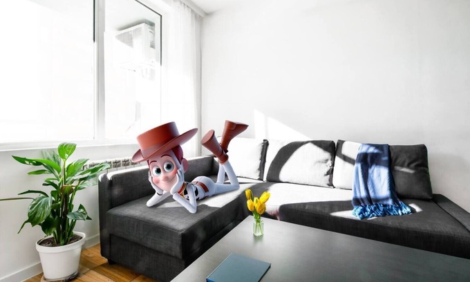 Sofia Apartment | Nomad Friednly | AC | Metro | Kitchen