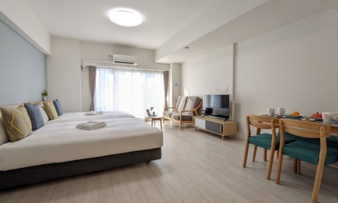 Tennoji Hotel | Nonsmoking High floor Double bed x2 Standard/Osaka Ōsaka