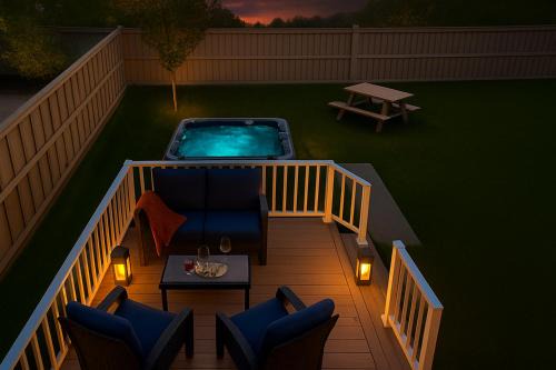 West Edmonton House | Nordic Retreat near West Edmonton Mall with Hot Tub & Lounges