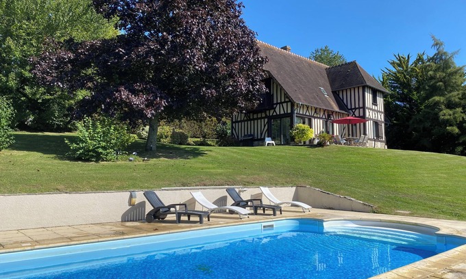 Gonneville-sur-Mer House | Norman house with swimming pool, exceptional view of the countryside, close to beaches