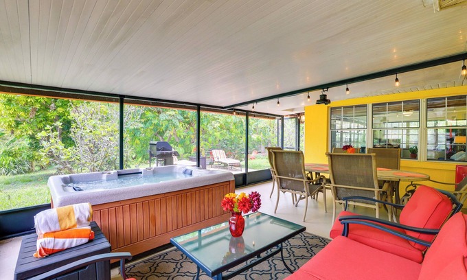 Warm Mineral Springs House | North Port Garden Home: Florida Room, Lanai!