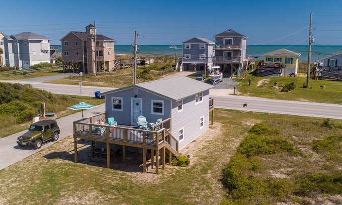 Ocean City Beach House | North Topsail Cottage Rental with Dock