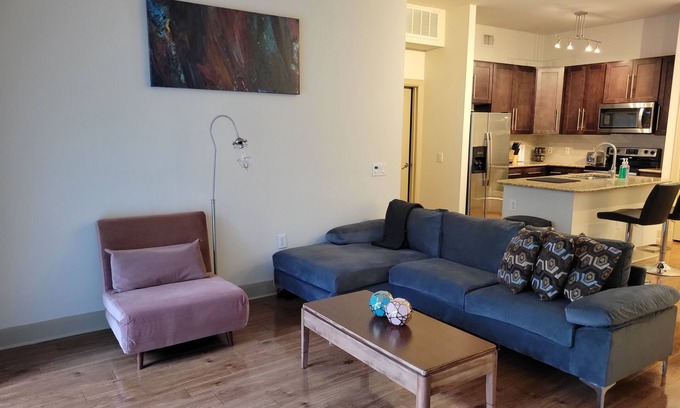 Astrodome Apartment | NRG & Medical Center, 2 bed/2bath w/Courtyard View - King Beds