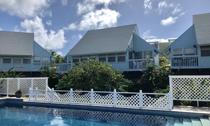 Kittian Village Condo | Number 12 Sealofts In St Kitts, Poolside Condo In Tropical Beachside Gardens