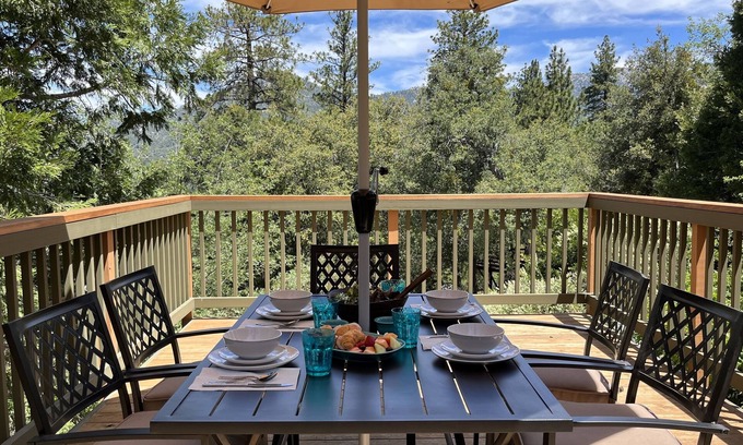 Idyllwild Cabin | Oasis at Riposo: Hot Tub, Sauna, Art Room, small dogs welcome
